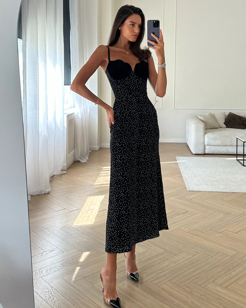 LUNARIA | VELVET BODICE DRESS