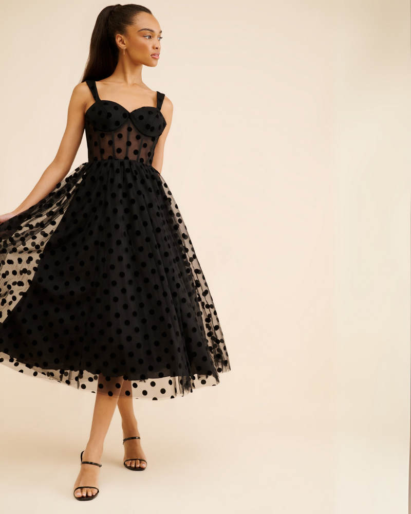 LUNAYE | ROBE À POIS POLY