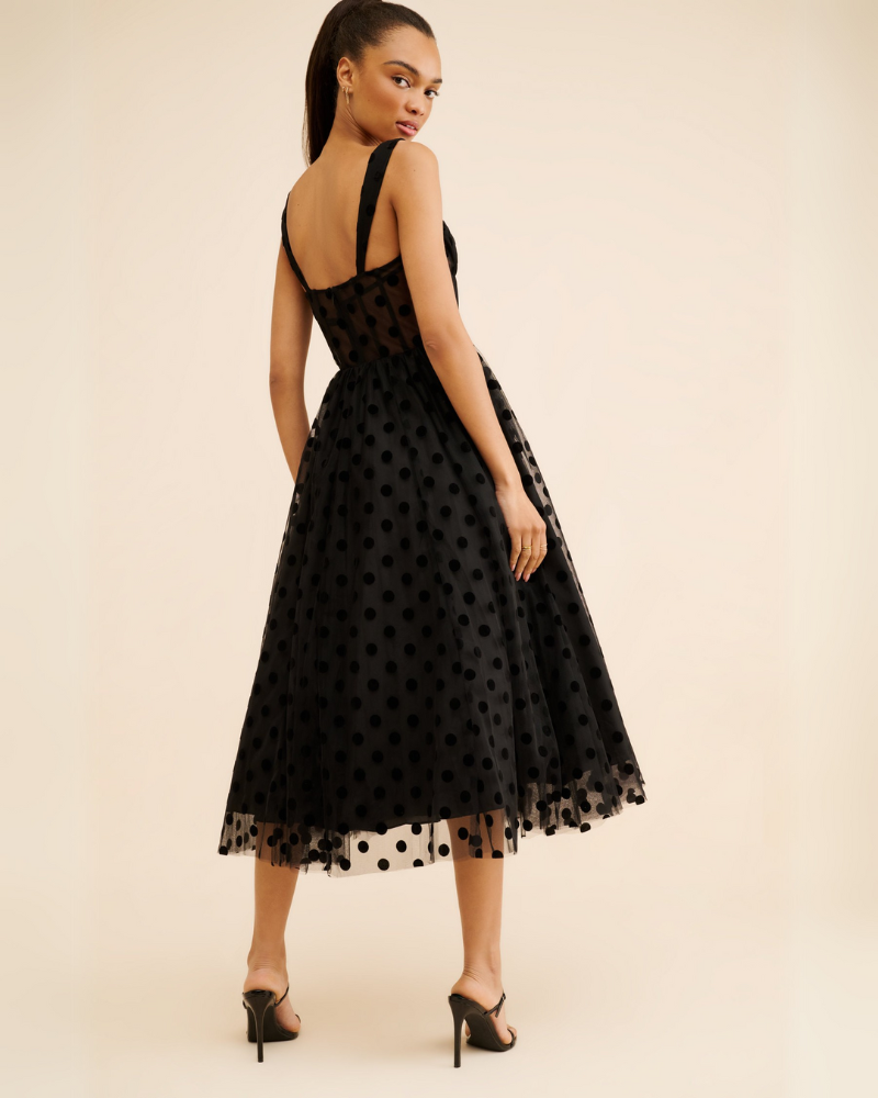 LUNAYE | ROBE À POIS POLY