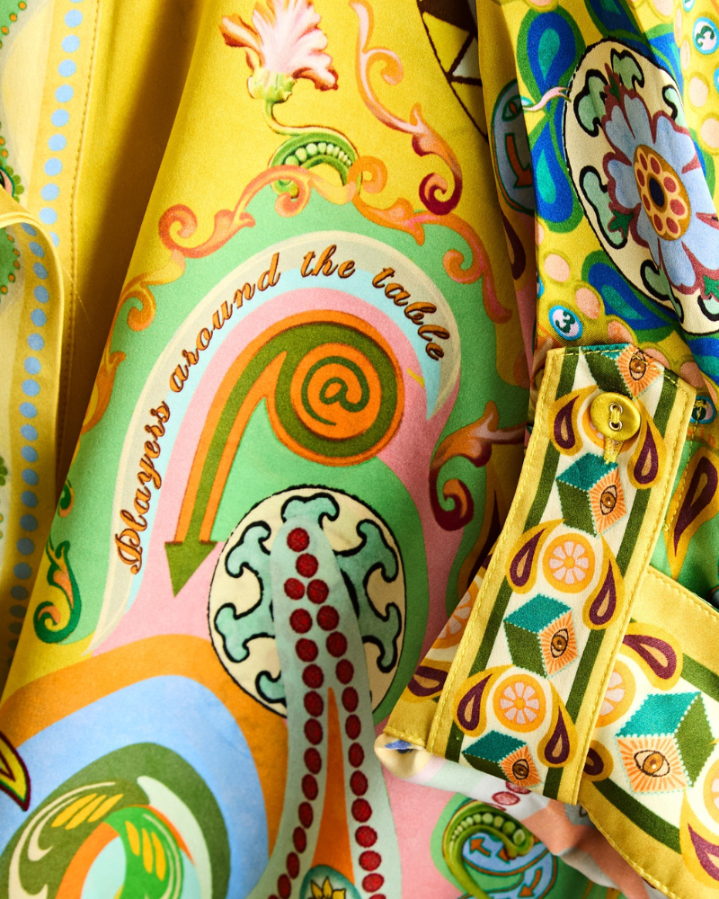 VARELLA | PANTALON EN SATIN NOIX DE CAJOU