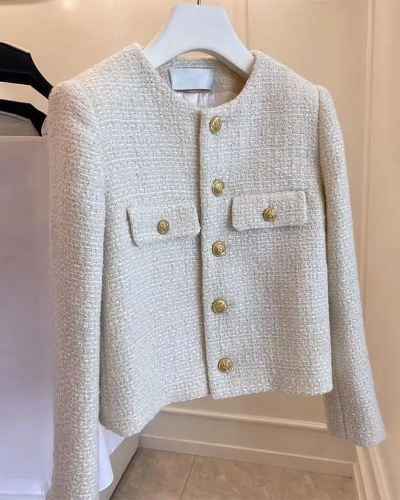 CLAIRELLE | CARDIGAN À BOUTONS DORÉS