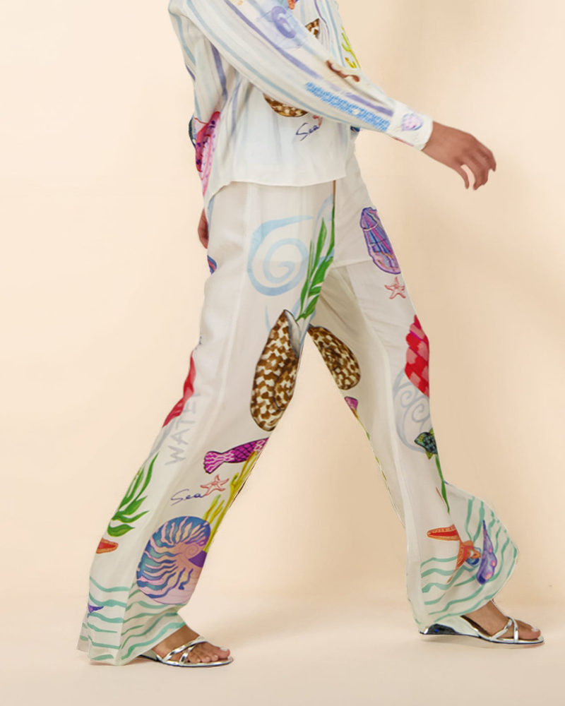 LUNARIA | PANTALON À THÈME OCÉAN