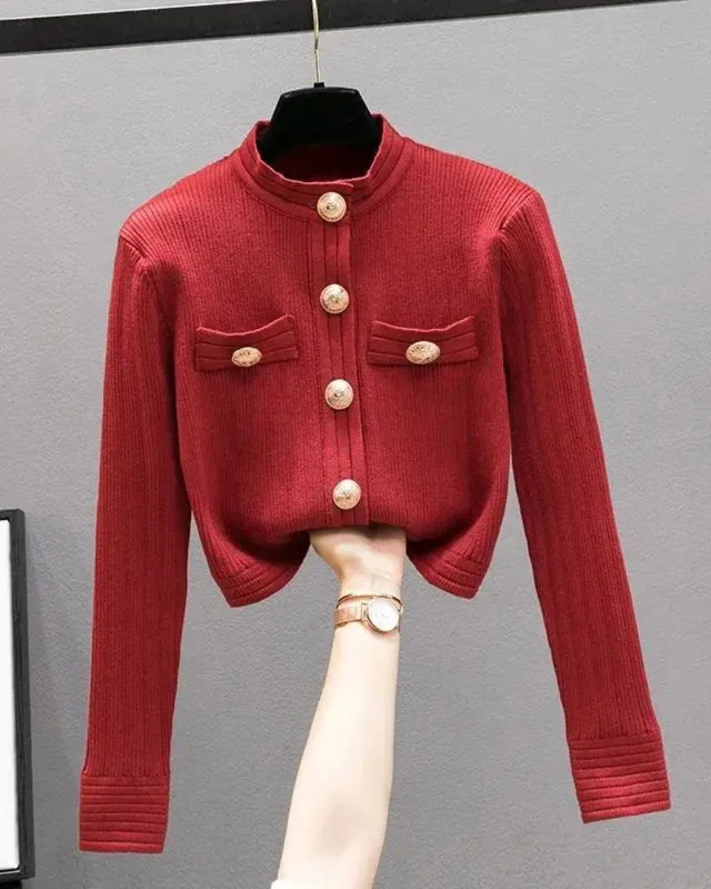 ROSIÈL | CARDIGAN À BOUTON ROYAL