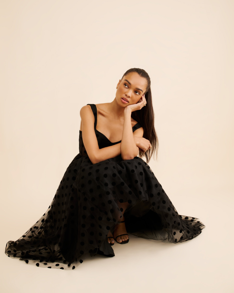 LUNAYE | ROBE À POIS POLY