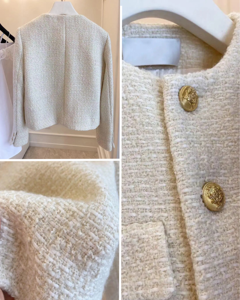 CLAIRELLE | CARDIGAN À BOUTONS DORÉS