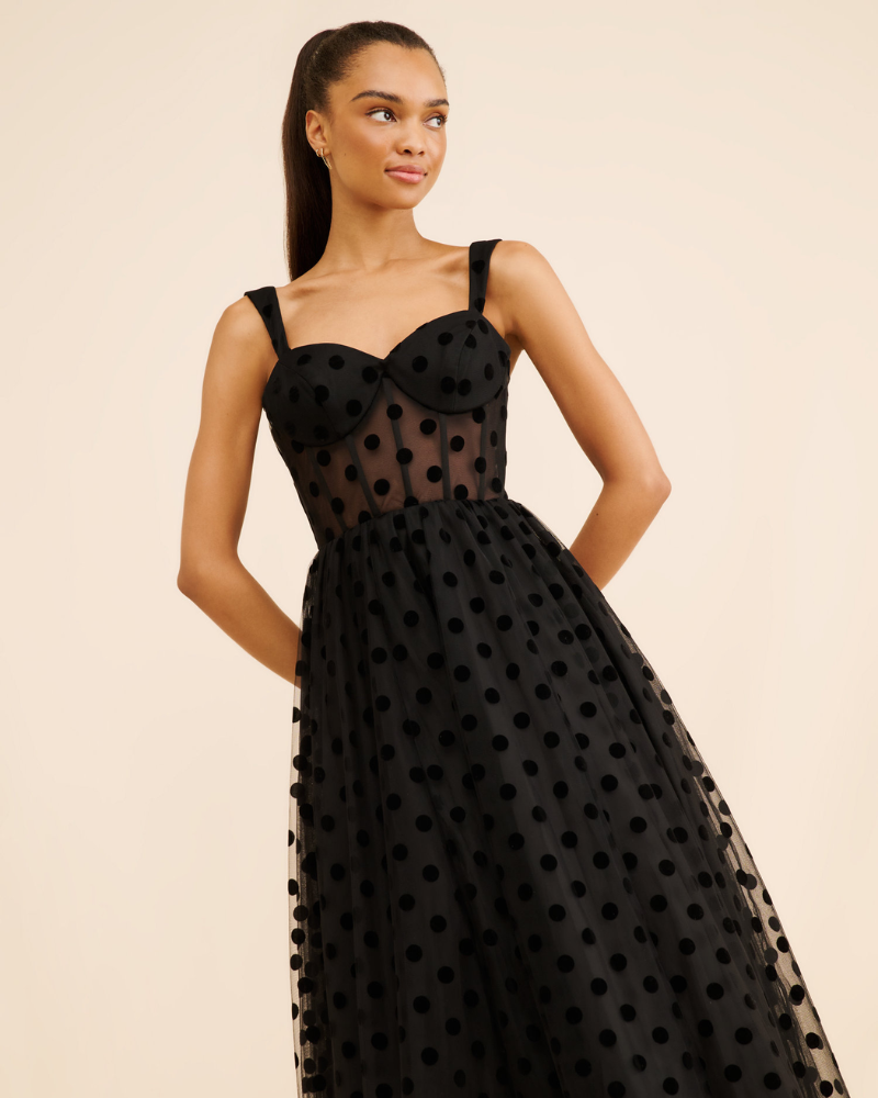 LUNAYE | ROBE À POIS POLY