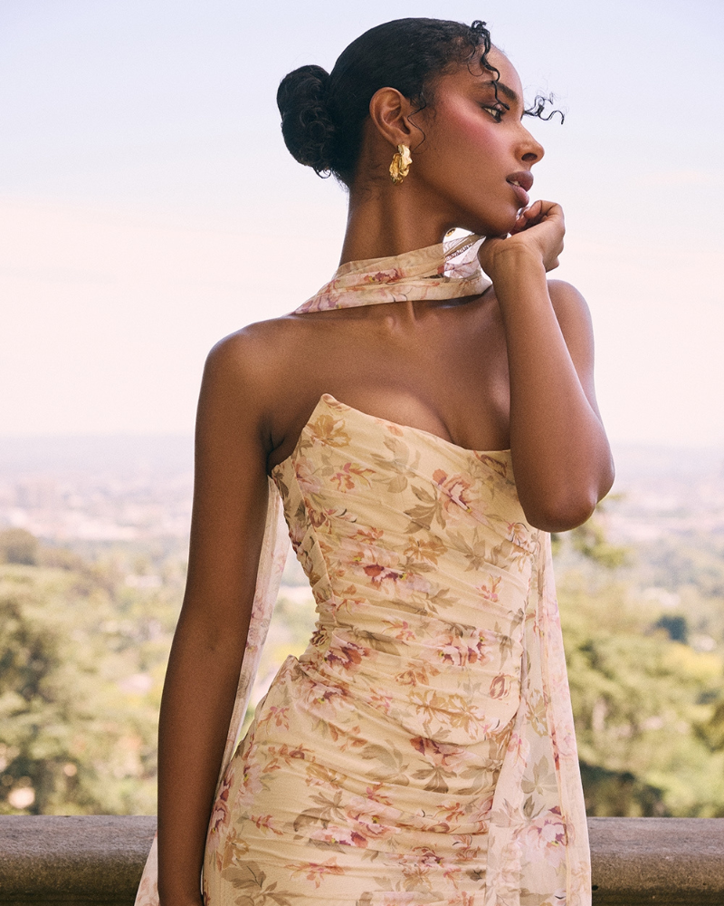 MARZELLA | CORSET HALTER DRESS