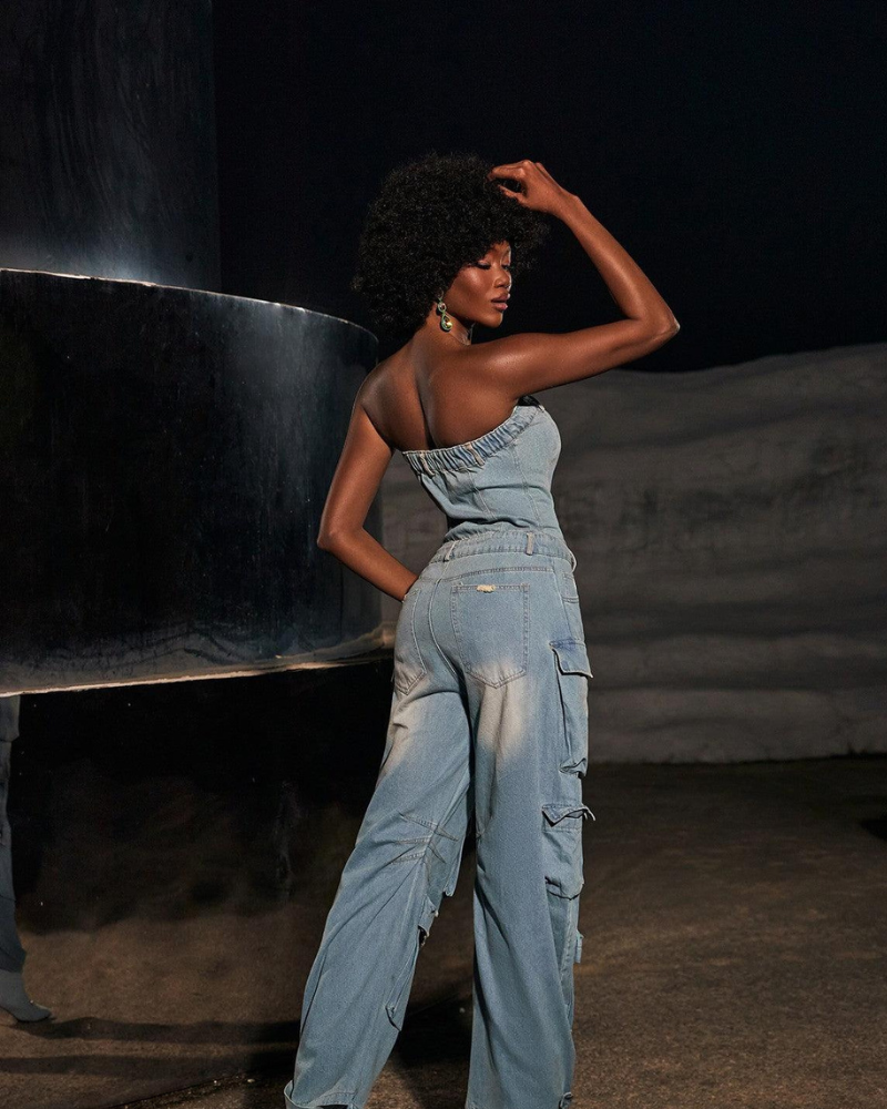 EDENNE | STRAPLESS POCKET DENIM