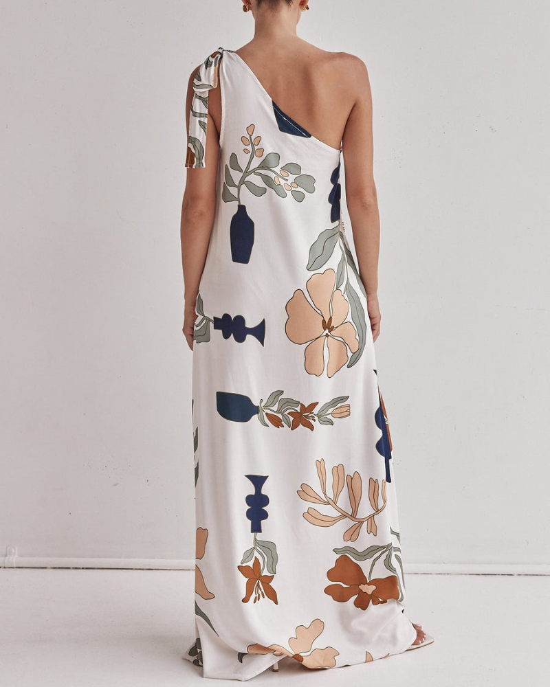 LOUVIÈRE | ONE-SHOULDER DRESS