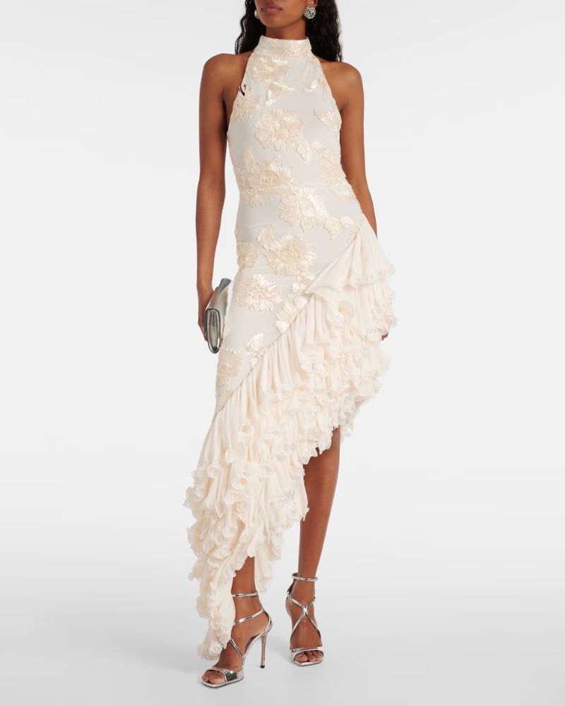 AMARA LYS | ROBE À APPLIQUÉS FLORAUX