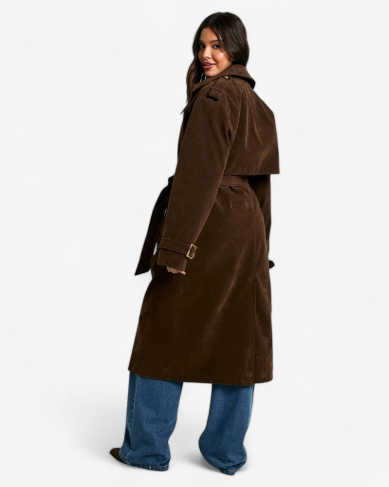 MOLLY | TRENCH-COAT EN DAIM