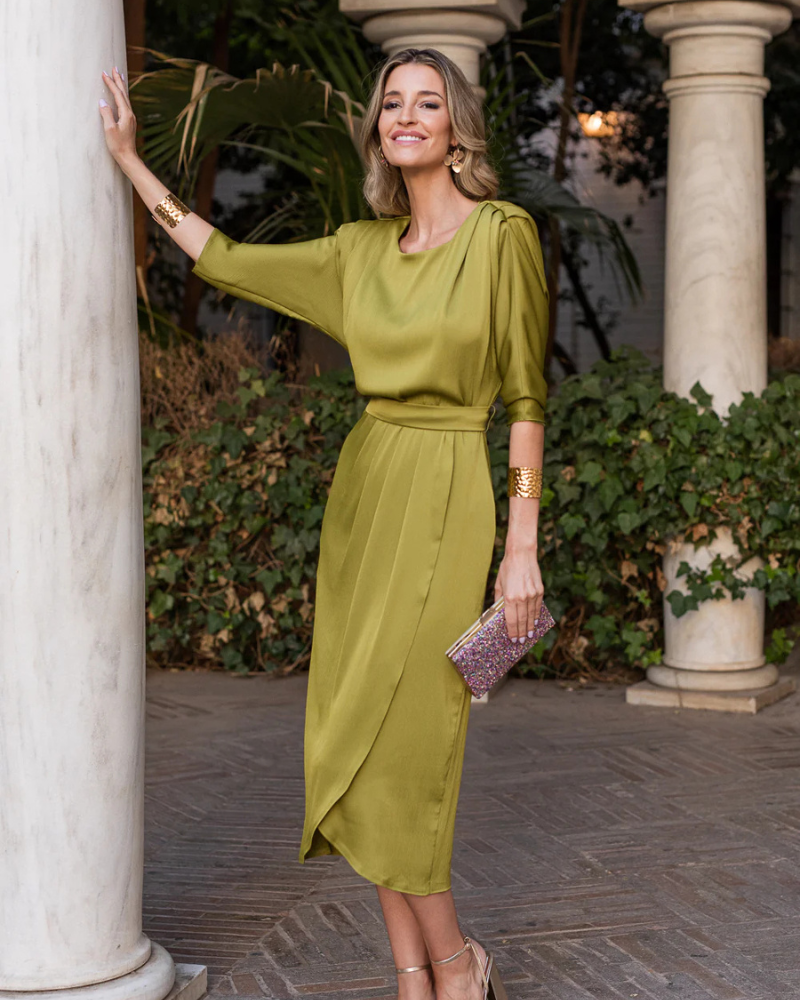 SANTÉ ÉCLAT | DRAPED DRESS