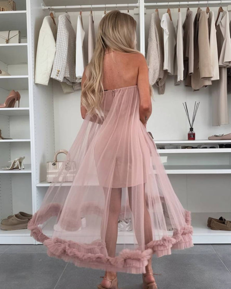 ARLETTE | SHEER MESH DRESS