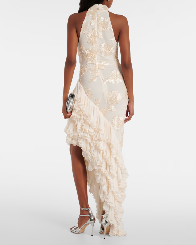 AMARA LYS | ROBE À APPLIQUÉS FLORAUX