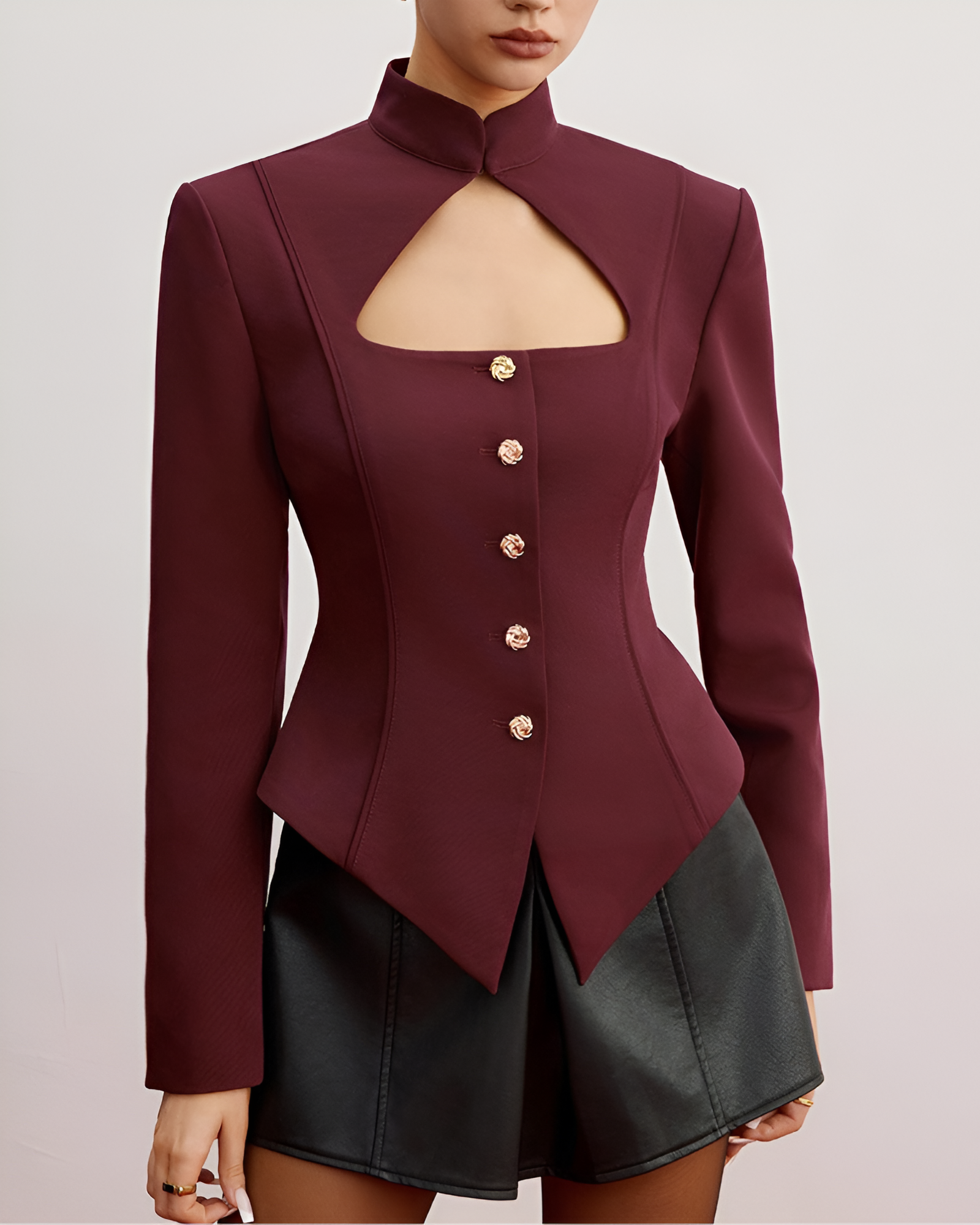 VÉRANE | CARDIGAN À COL MONTANT