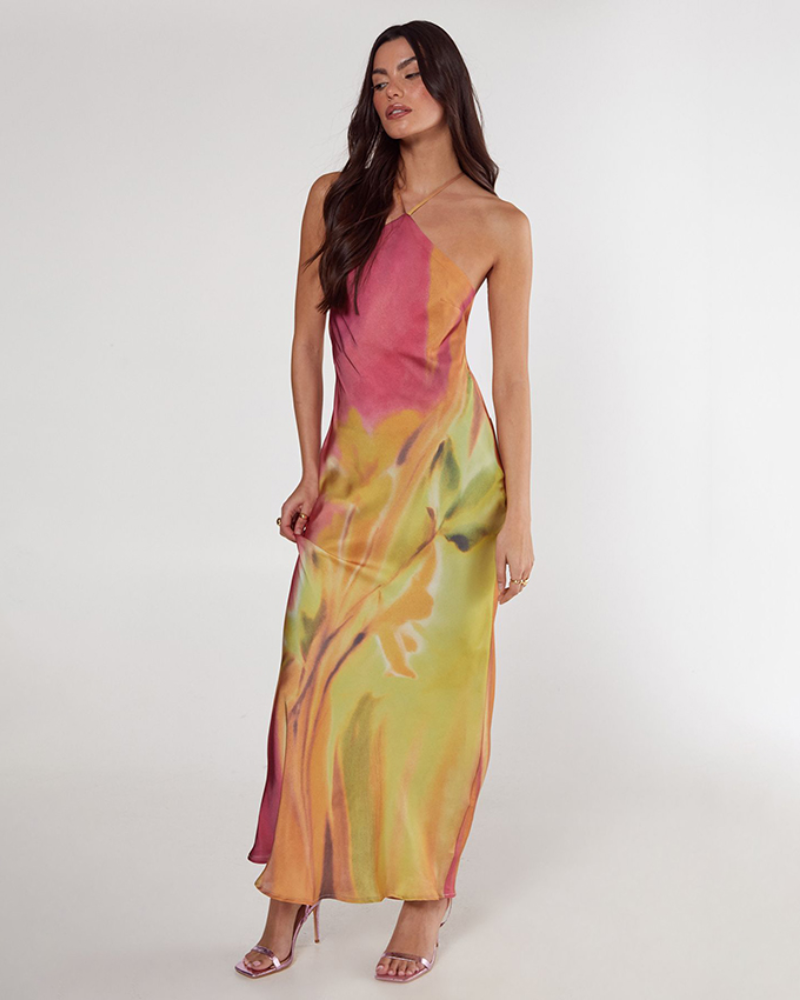 LEOLINA | ROBE FLAMME TIE-DYE