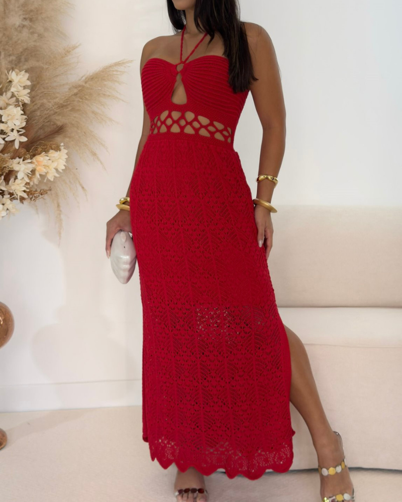 VIENNA LANE | CROCHET WAIST-CUT DRESS