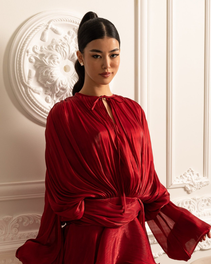 VERENA | DRAPED MINI DRESS