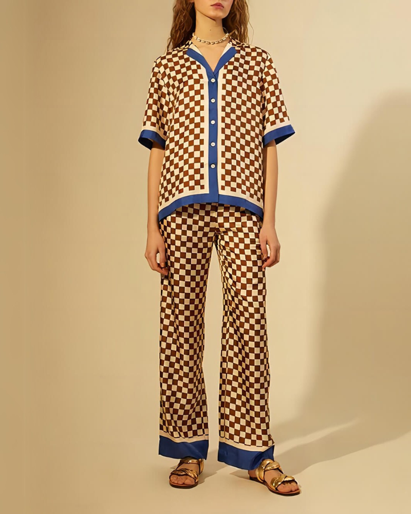 MIRELO | PANTALON À CARREAUX