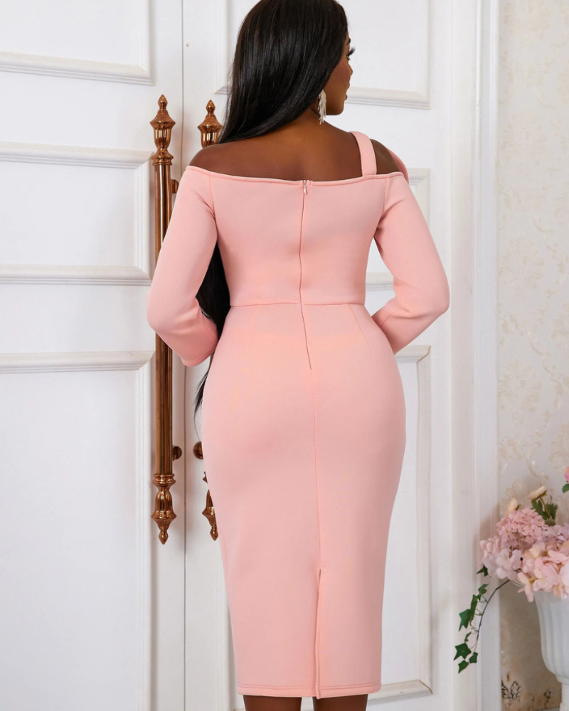 SORELLE | STRUCTURAL ROSE DRESS