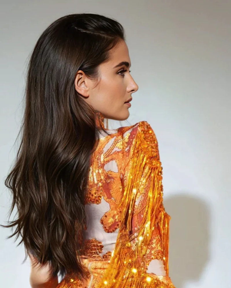 AZURÉA | BODY À FRANGES EN STRASS