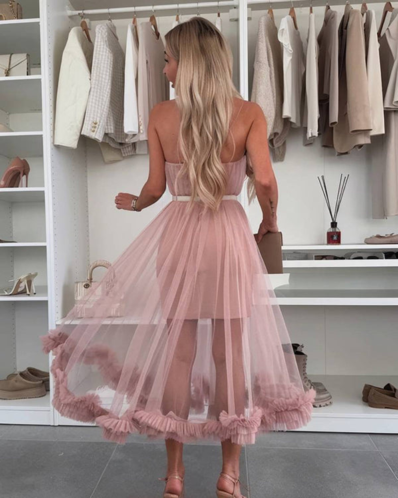 ARLETTE | SHEER MESH DRESS