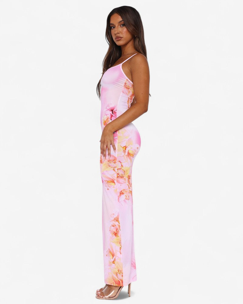 AVALLEN | FLORAL SCULPT DRESS