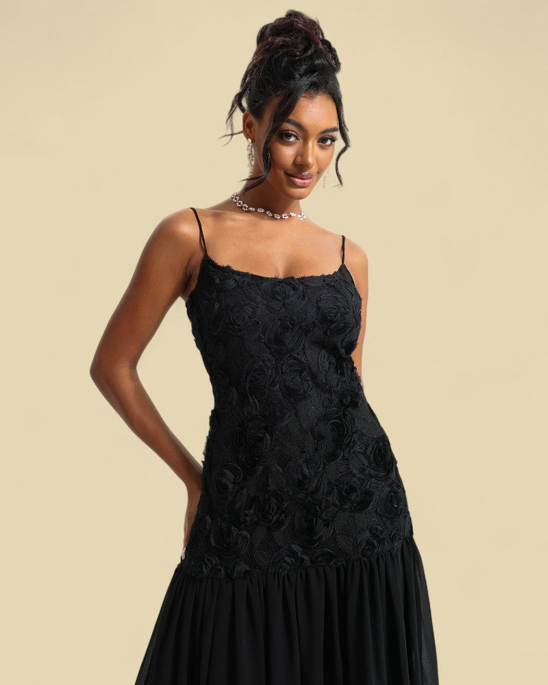 MAELYN | FLORAL TEXTURE DRESS