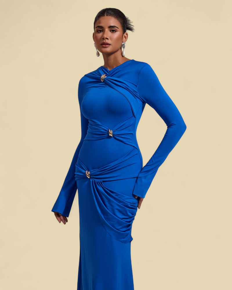 NOIRÉA | TWISTED DRAPE DRESS