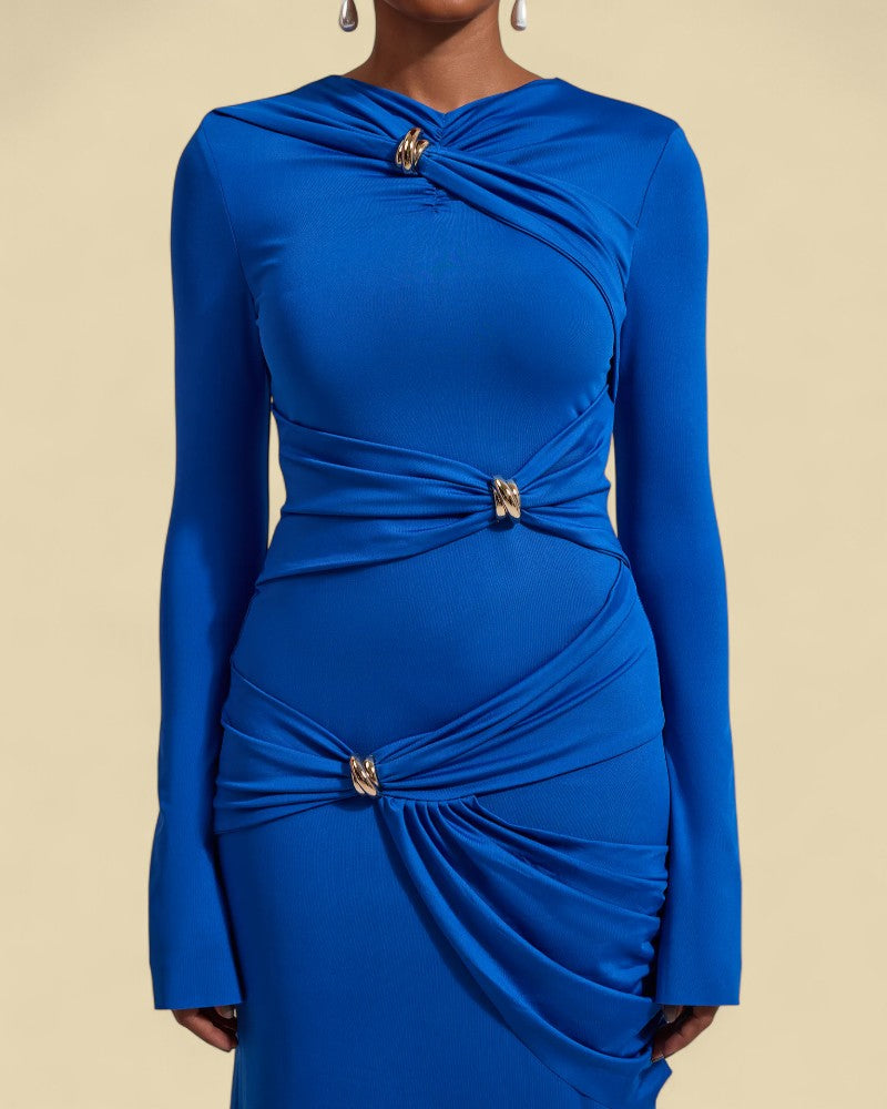 NOIRÉA | TWISTED DRAPE DRESS