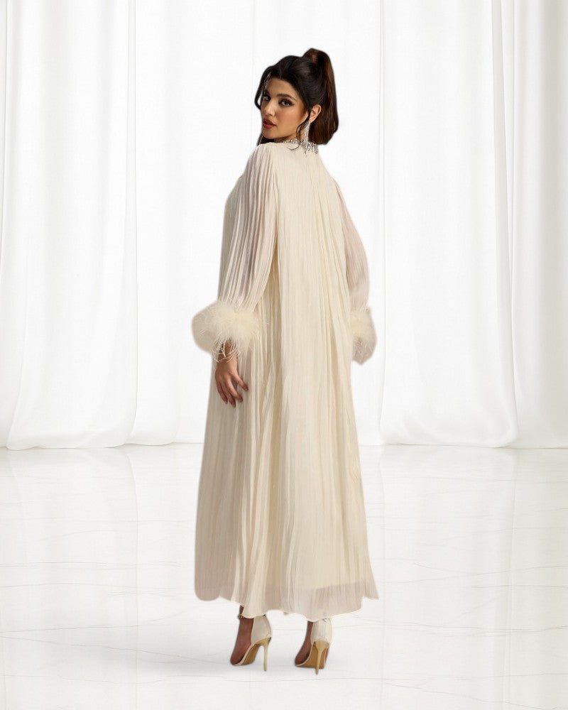 VARELLA | CRYSTAL NECKLINE DRESS