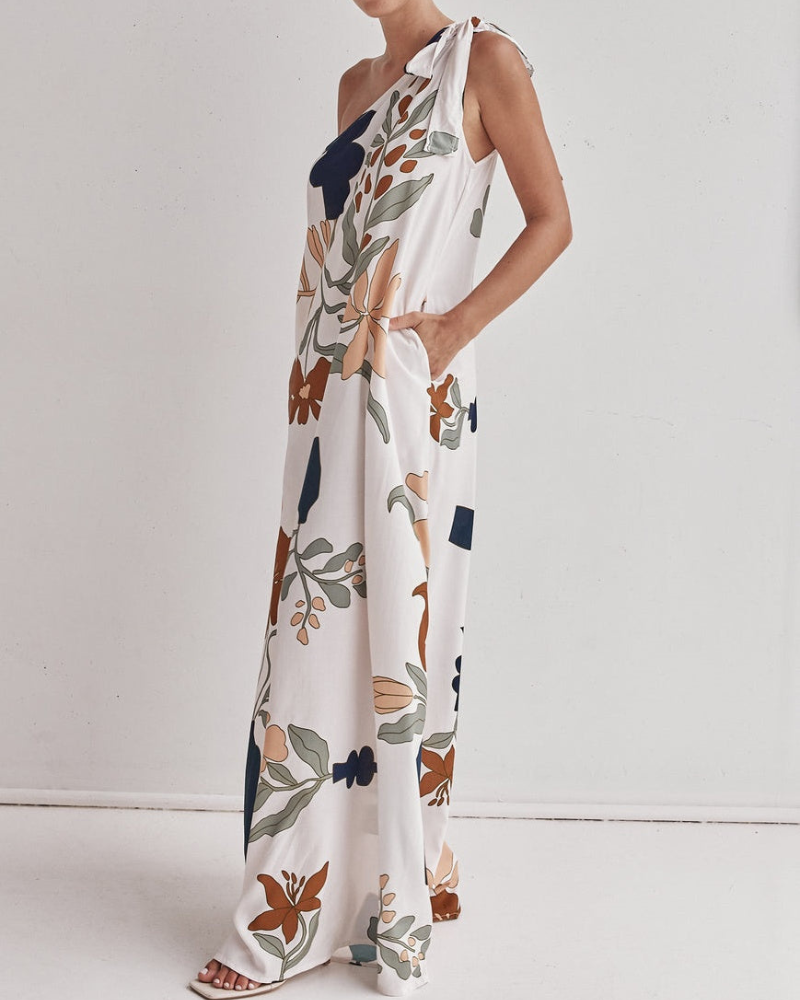 LOUVIÈRE | ONE-SHOULDER DRESS