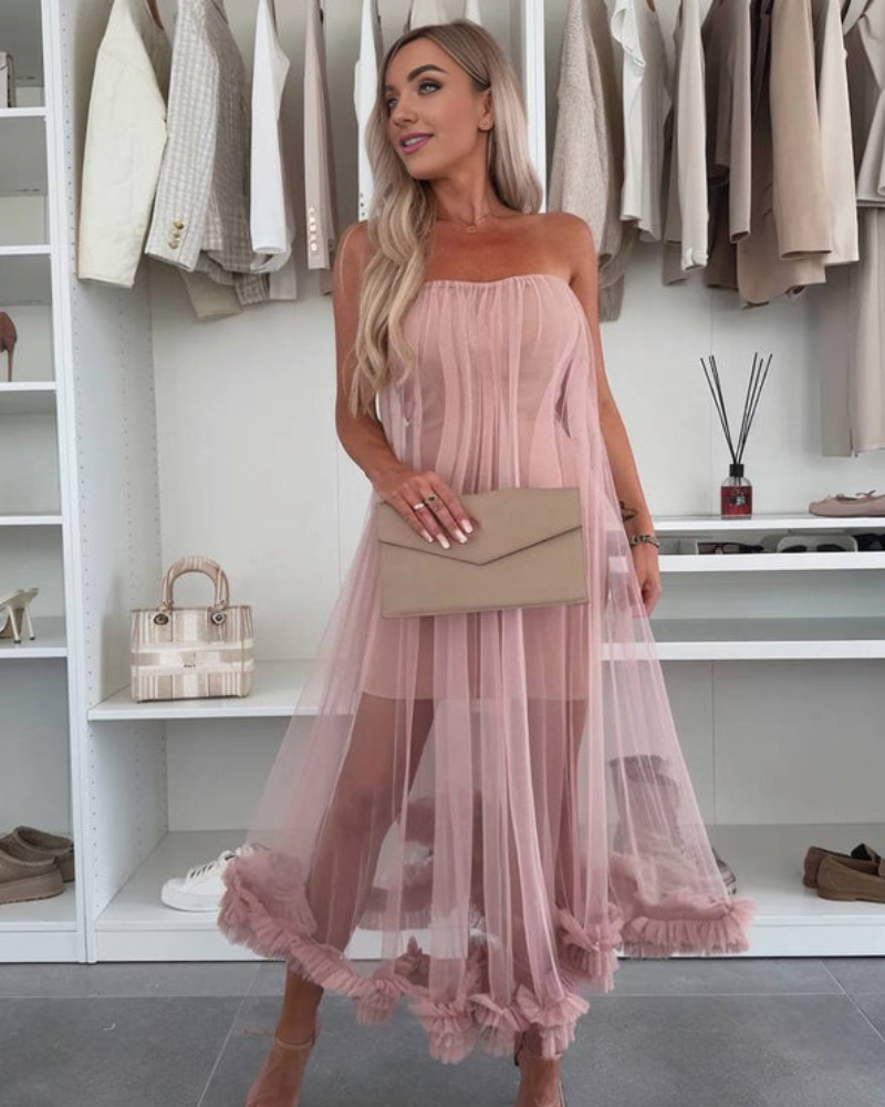 ARLETTE | SHEER MESH DRESS