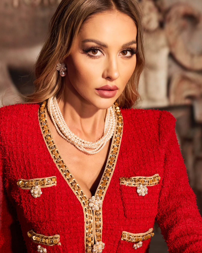 RAQUELA | EMBELLISHED KNIT SET