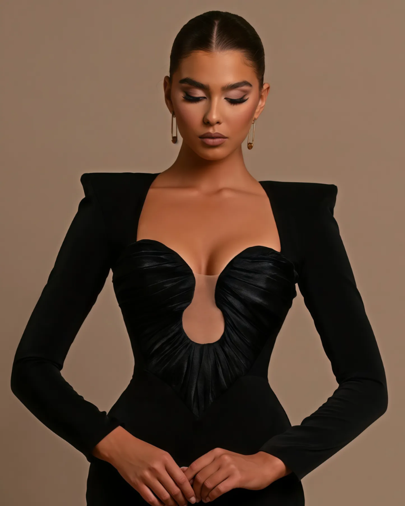 VALMARA | ROBE À CORSAGE SCULPTÉ