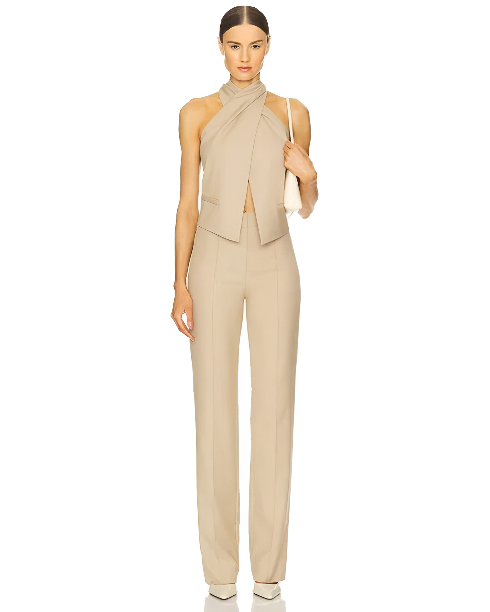 ELYRA | CROSS HALTER VEST TOP