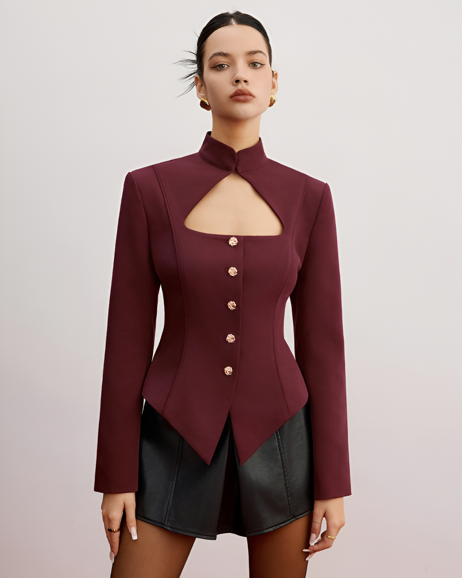 VÉRANE | CARDIGAN À COL MONTANT