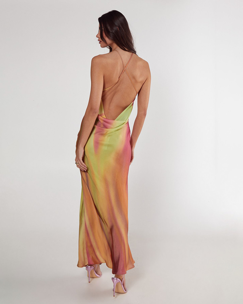 LEOLINA | ROBE FLAMME TIE-DYE