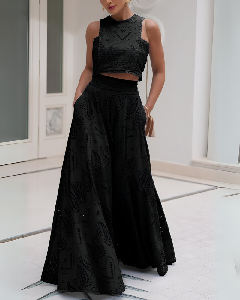 LYSÈNE | EMBROIDERED LACE SET