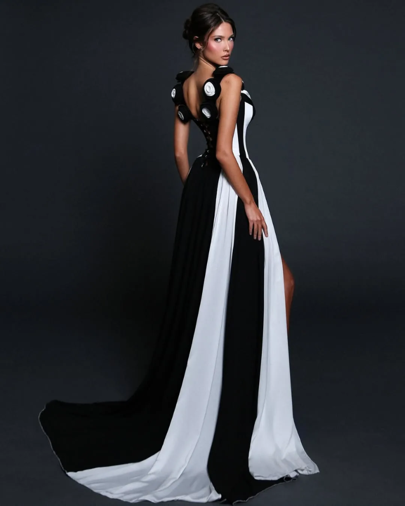 NOVAÉLLE | MONO ZEBRA DRESS