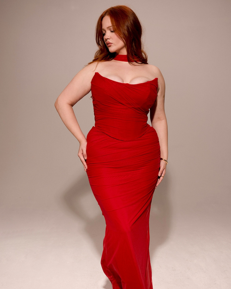 MARZELLA | CORSET HALTER DRESS