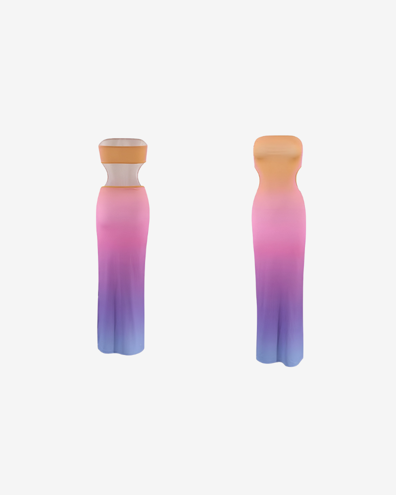 AYELIN | TIE-DYE CUTOUT DRESS
