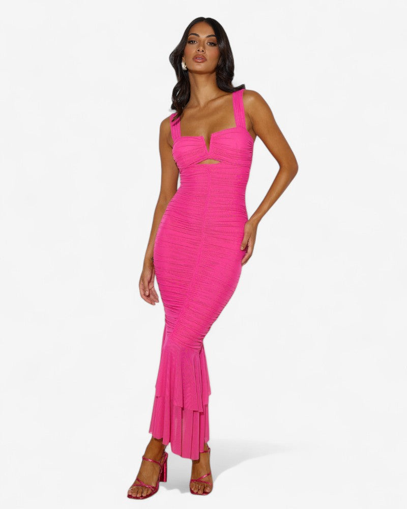 LUMIERA | TIERED FRILL DRESS