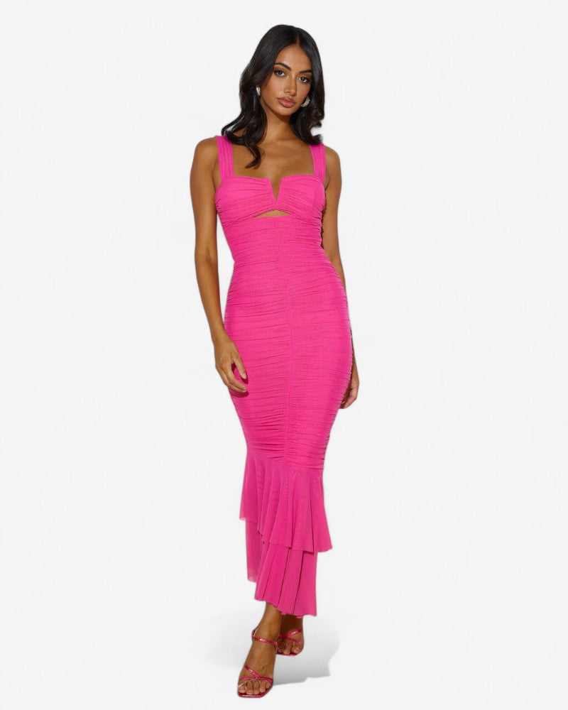 LUMIERA | TIERED FRILL DRESS