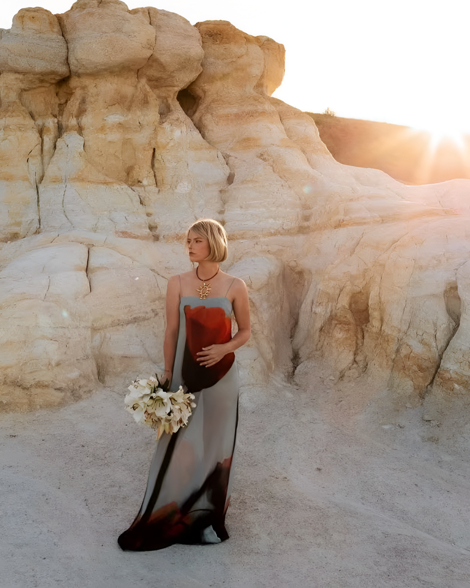 VARESSA | ROBE TULIPE ABSTRAITE