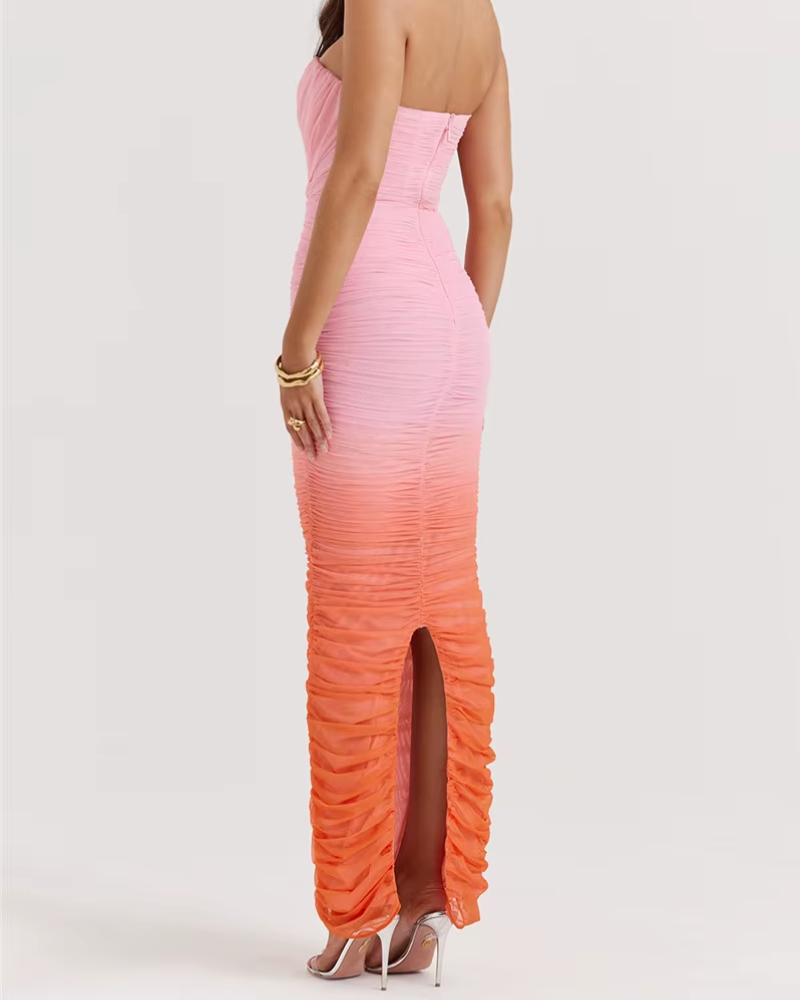 VIVARA | ROBE FRONCÉE TIE-DYE