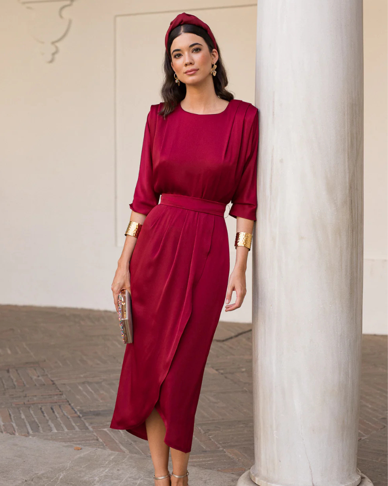 SANTÉ ÉCLAT | DRAPED DRESS
