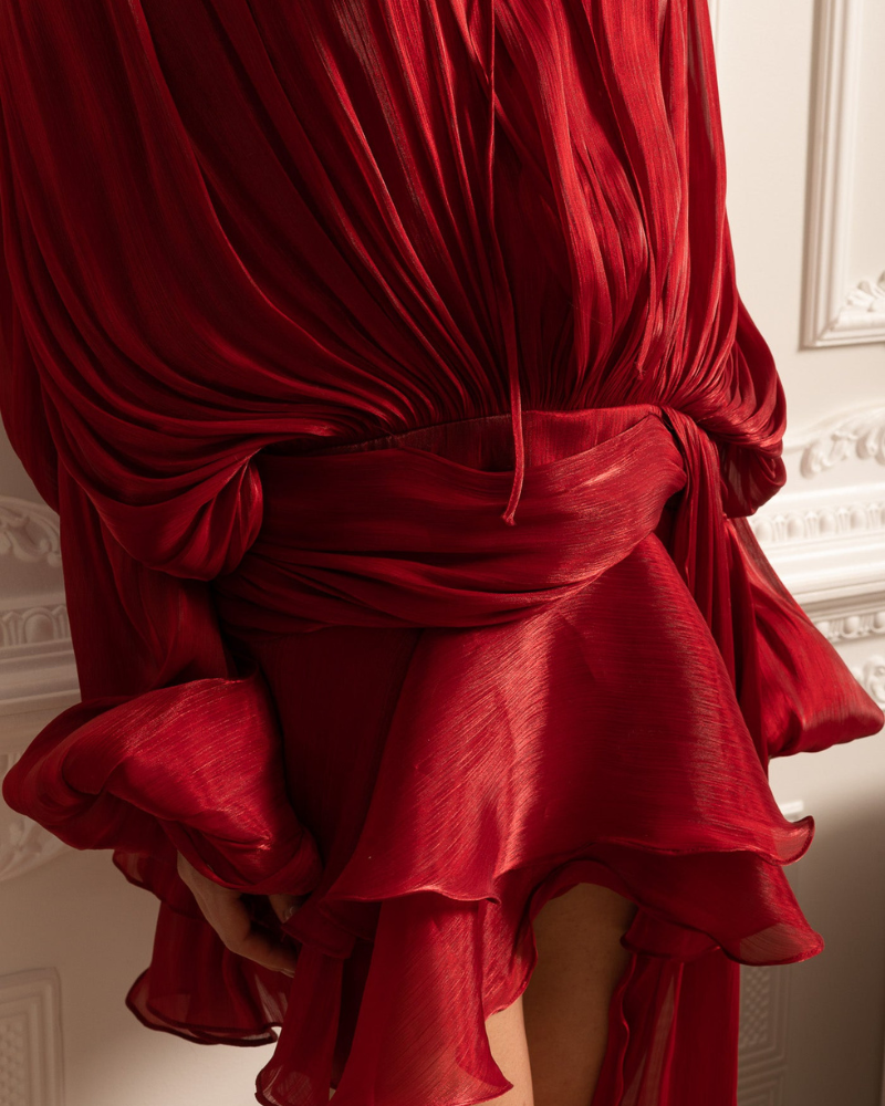 VERENA | DRAPED MINI DRESS