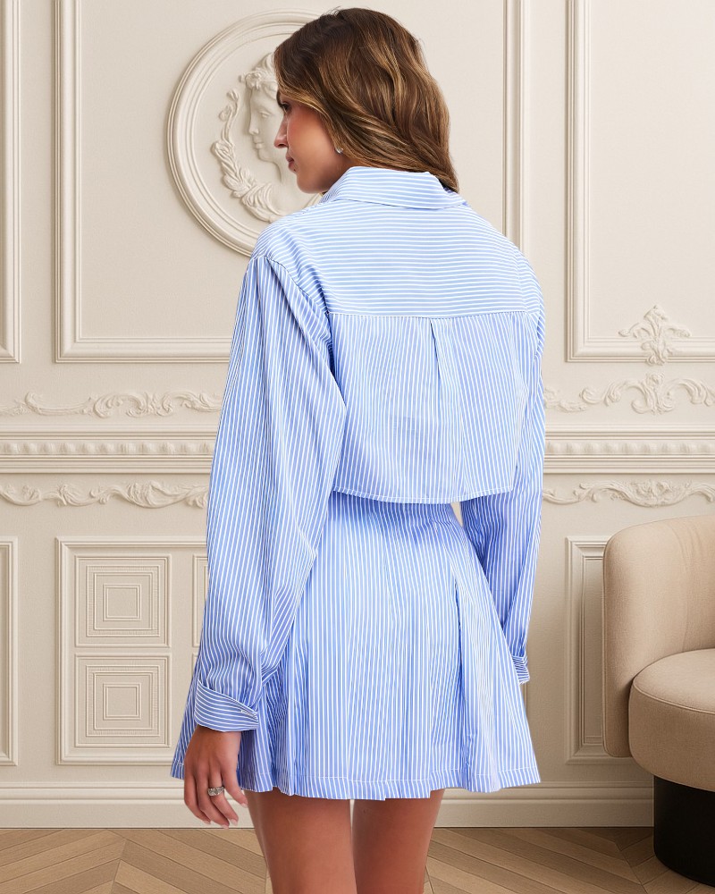 CLAUDELLE | SKIRT & CROPPED BLOUSE SET