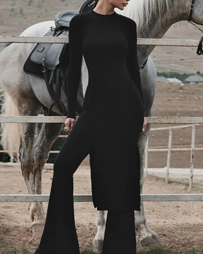 SORELLE | TOP & FLARED PANTS SET
